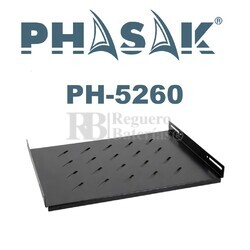 Bandeja fija frontal Rack 600 mm | Phasak PHO-5260